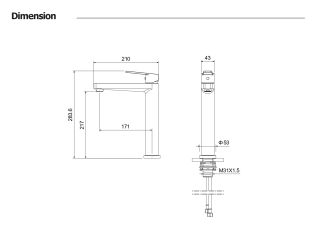 Смеситель для раковины Aquatek Лугано AQ1704CR хром